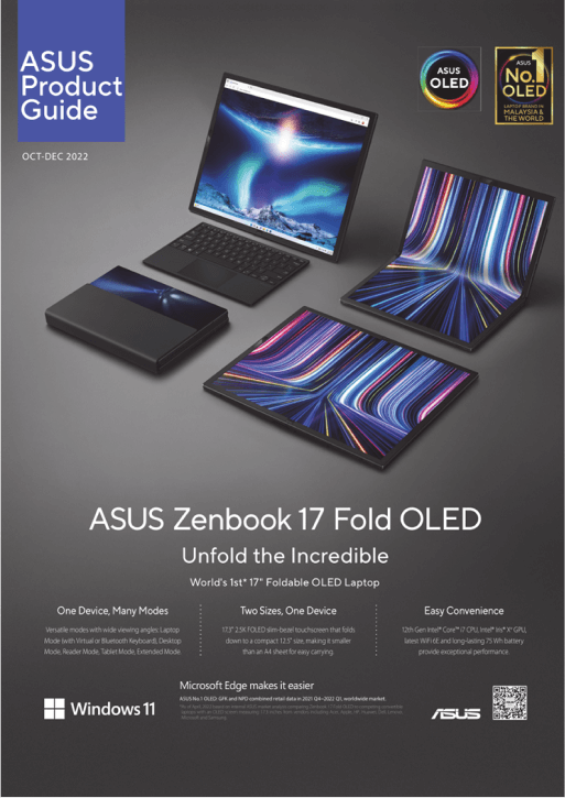Asus product guide example enhanced with Flipsnack